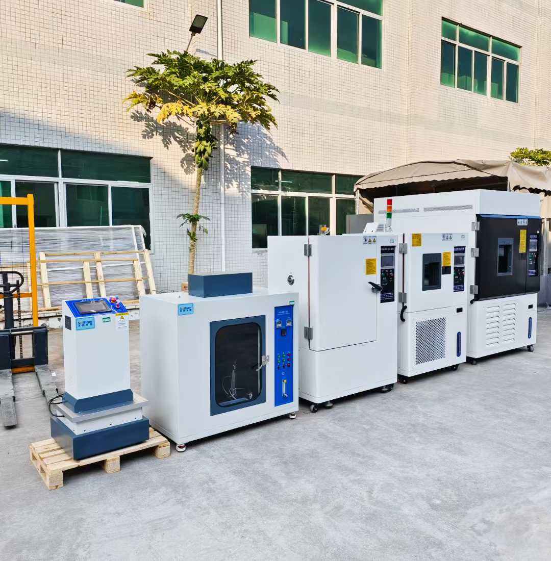水冷氙燈箱、恒溫恒濕箱、換氣老化箱、燃燒試驗(yàn)機(jī)、電磁振動臺、鹽霧試驗(yàn)箱